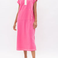 Terry Maxi Hoodie Dress