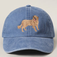 Golden Retriever Embroidered Cotton Baseball Cap
