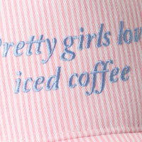 Pretty Girls Love Iced Coffee Embroidery Hat