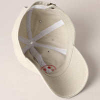 Heart Happy Face Embroidery Cap