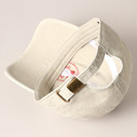 Heart Happy Face Embroidery Cap