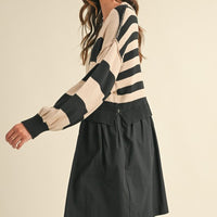 Sweater Knit Top Comfy Dress - Oversized