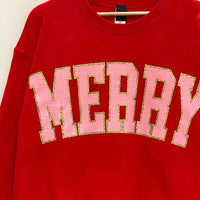 Merry Glitter Oversized Sweatshirt