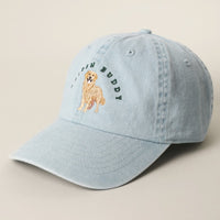 Golden Buddy Retriever Embroidered Dog Baseball Cap