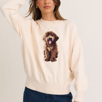 Cozy Puppy Knit Sweater