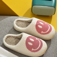 Smile Face Soft Plush Slippers