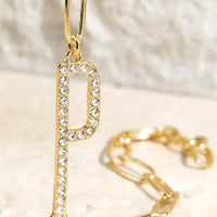 Crystal Initial Letter Bracelet