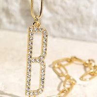 Crystal Initial Letter Bracelet