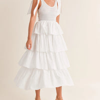 Smoked Top Ruffle Tier Dress