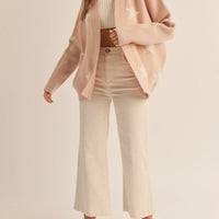 Star Open Knit Sweater Cardigan