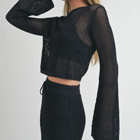 Crochet Knitted Crop Top