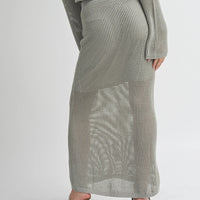 Crochet Knitted Maxi Skirt