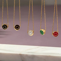 Mini Smiley Face Necklace