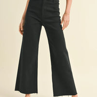 Straight Wide Leg Denim Pants