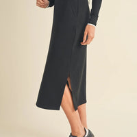 Sporty Basic Midi Skirt