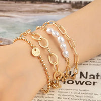 Pearl Mixed Chain Bracelet