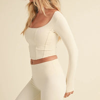 Long Sleeve Corset Top