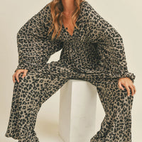 Leopard Wide Pants