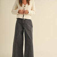 Tie Front Knit Cardigan