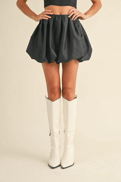 Metallic Balloon Mini Skirt