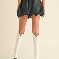 Metallic Balloon Mini Skirt