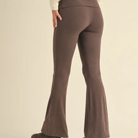 Soft Knit Foldover Flare Leggings