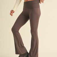 Soft Knit Foldover Flare Leggings