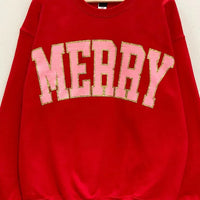 Merry Glitter Oversized Sweatshirt