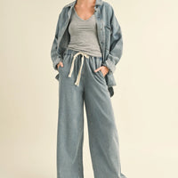 Washed Denim Oversized Shacket