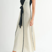 Plunging Neckline Cover Up Maxi Dress (Bralette Included)