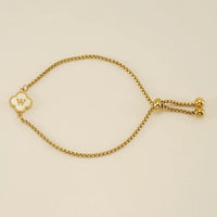Clover Initial Bracelets