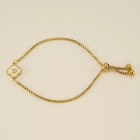 Clover Initial Bracelets