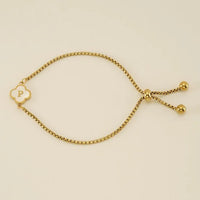 Clover Initial Bracelets