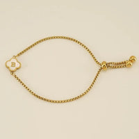 Clover Initial Bracelets