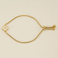 Clover Initial Bracelets