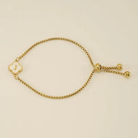 Clover Initial Bracelets