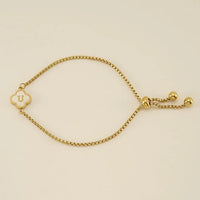 Clover Initial Bracelets
