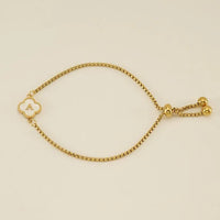 Clover Initial Bracelets