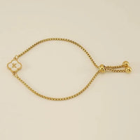 Clover Initial Bracelets