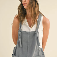 Washed Tencel Cute Jumpsuit