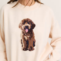 Cozy Puppy Knit Sweater