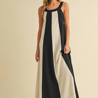 Color Block Summer Maxi Dress