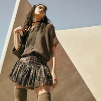 Relaxed Knit Dolman Sleeve Top