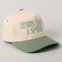 Jesus Saves I Spend Vintage Cap