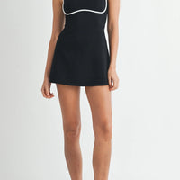 Contrast Binding Active Mini Dress