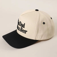 This Dad Needs a Beer Embroidered Two-Tone Baseball Cap