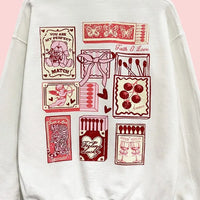 Perfect Match Valentine Graphic Sweatshirt