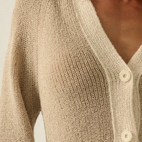 Contrast Trim Cropped Knit Cardigan