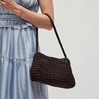 Braided Woven Neoprene Shoulder Bag (with Removable Zip Pouch)