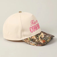 Kiss Me Cowboy Camo Trucker Hat